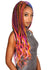 Neon Box Braids Orange/Blue
